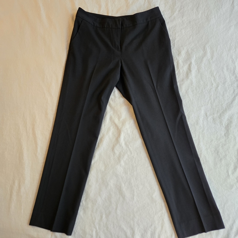 Halogen Straight Leg Trousers Black 0P Pleated